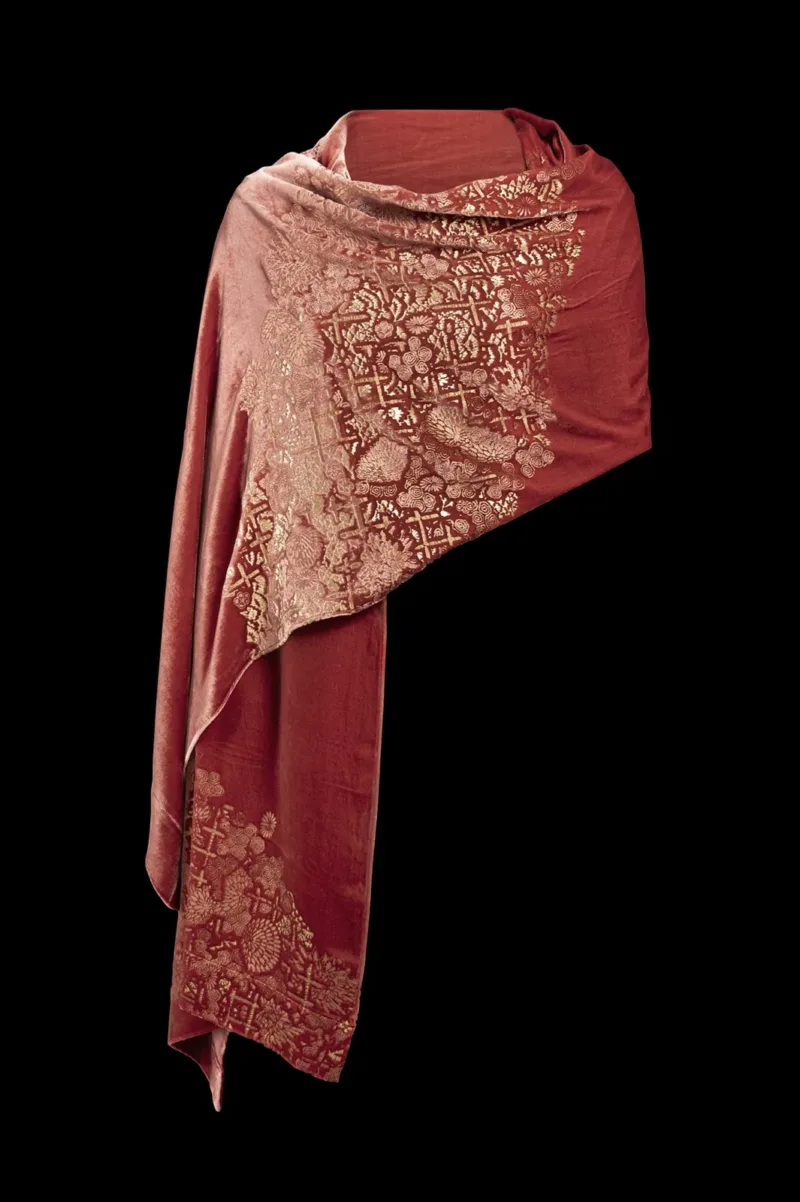 Fortuny printed velvet shawl