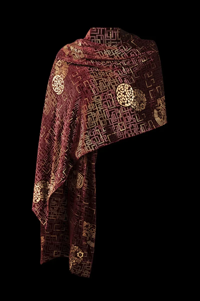 Fortuny printed velvet shawl