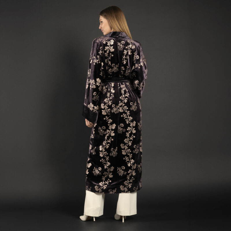 Fortuny printed velvet evening coat